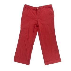 Loft By Ann Taylor Coral Straight Wide Leg Crop Pants Size 16 Women’s